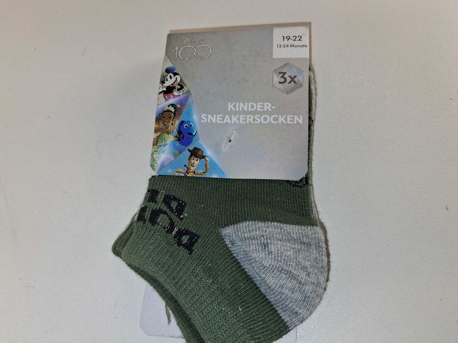 A006 Zestaw 3 Pary Disney Skarpetki Dziecięce Kaczor Donald Miki 19-22