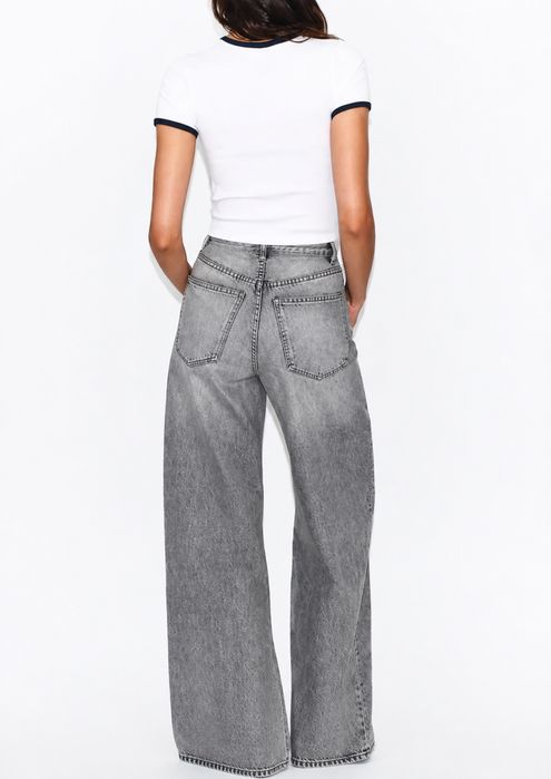 Сірі джинси жіночі | Wide leg | S
