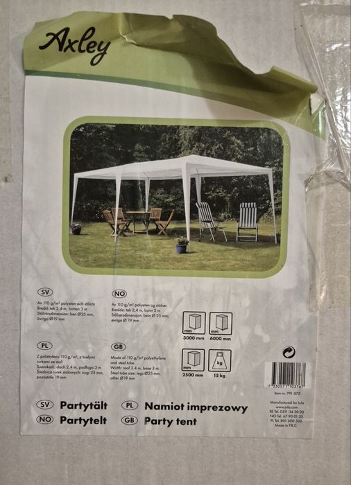 Namiot imprezowy z Jula