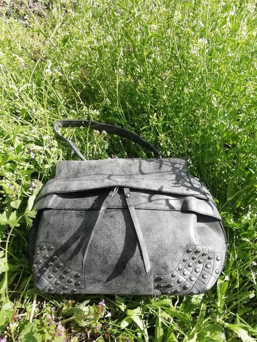 Сумка сіра емітація потертості, старовини