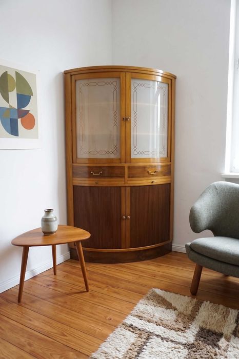 Wyjątkowy Duński Barek / Narożna Komoda Vintage z ROLETAMI– Lata 50./60.
