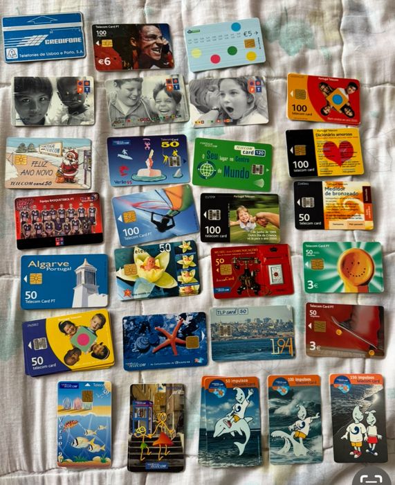 28 Cartoes telefonicos antigos