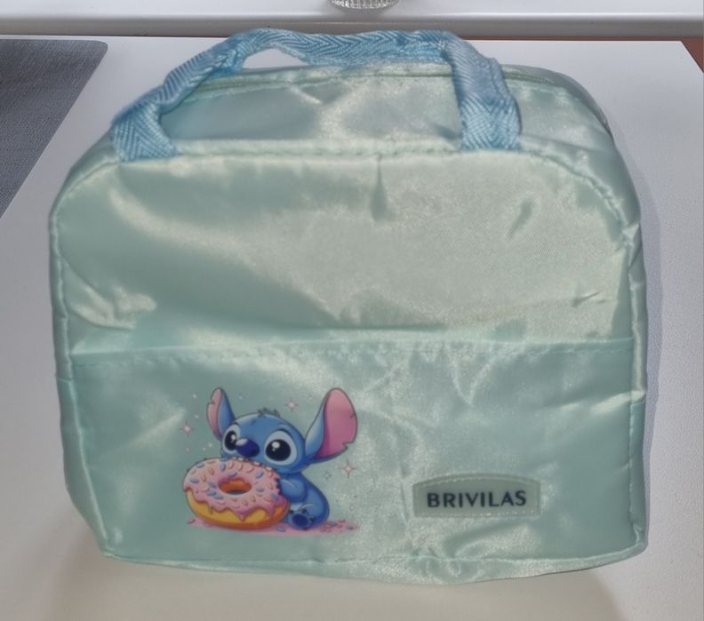 Torba termiczna na lunch śniadaniówka miętowa Stitch