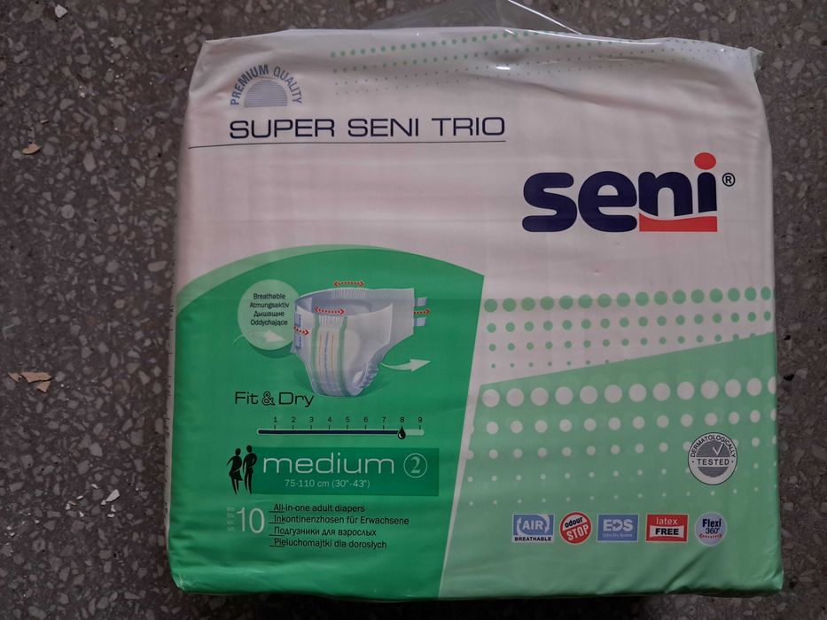 Pieluchomajtki Super Seni Trio M 10 szt.