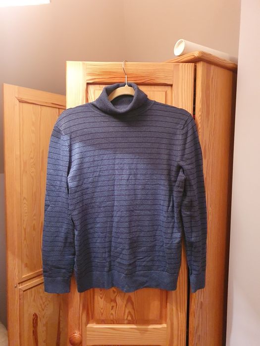 Cienki swetr golf damski C&A wiskoza rozm.M