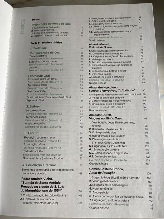 Guia de Estudo Português - Preparar os testes - 11 ano