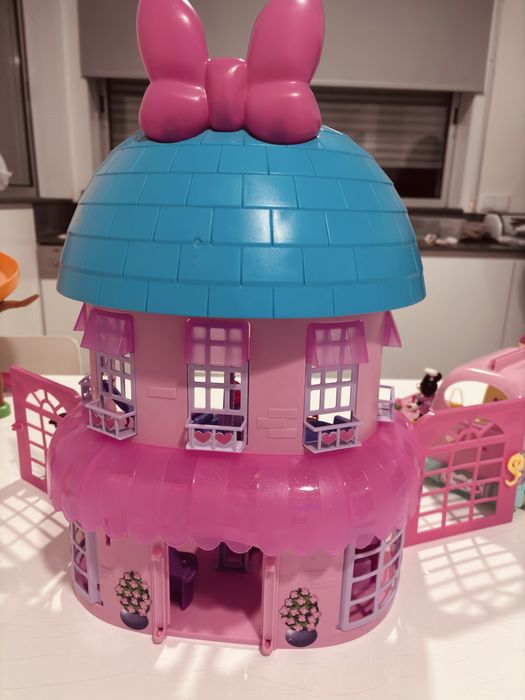 Casa Minnie Mouse Disney + Carrinha e Acessórios - Playset Completo