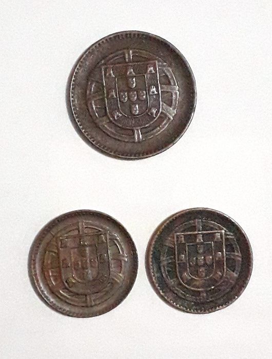 Lote de 11 Moedas antigas (centavos) da República Portuguesa