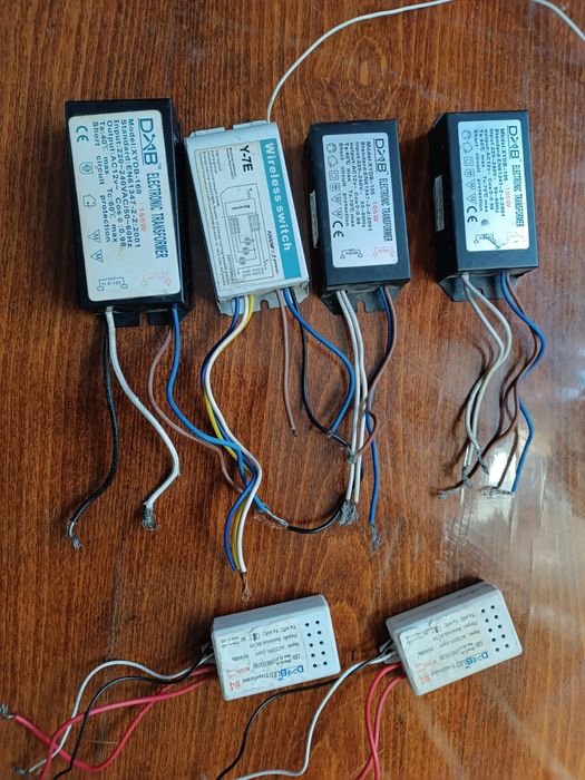 Комплект блоков питания для люстры: трансформаторы, LED драйверы, конт