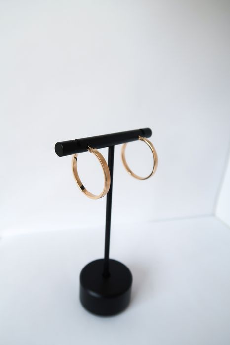 Złote Kolczyki Koła | 2.4cm | Próba Złota 585