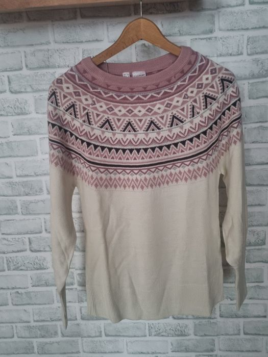 Sweter cienki bonprix XS/Snowy