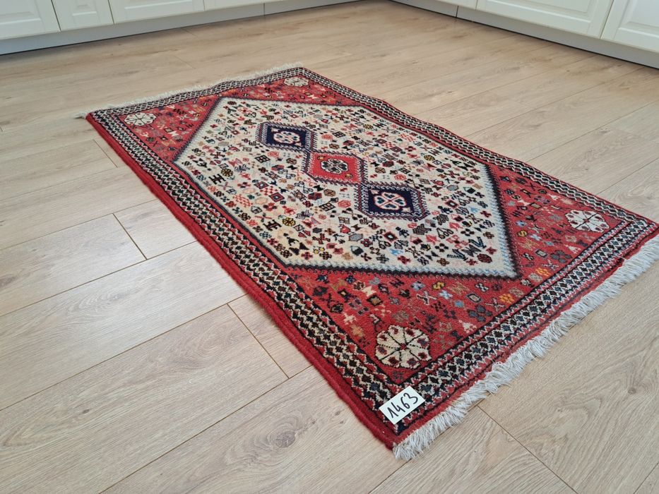 Przepiękny Irański ręcznie tkany wełniany dywan Abadeh 80x134cm