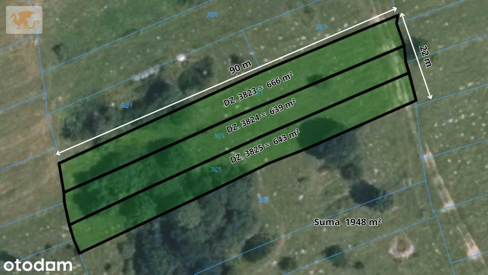 Szczawnica | 19,48 ara | 3 działki | potencjał turystyczno-rekreacyjny