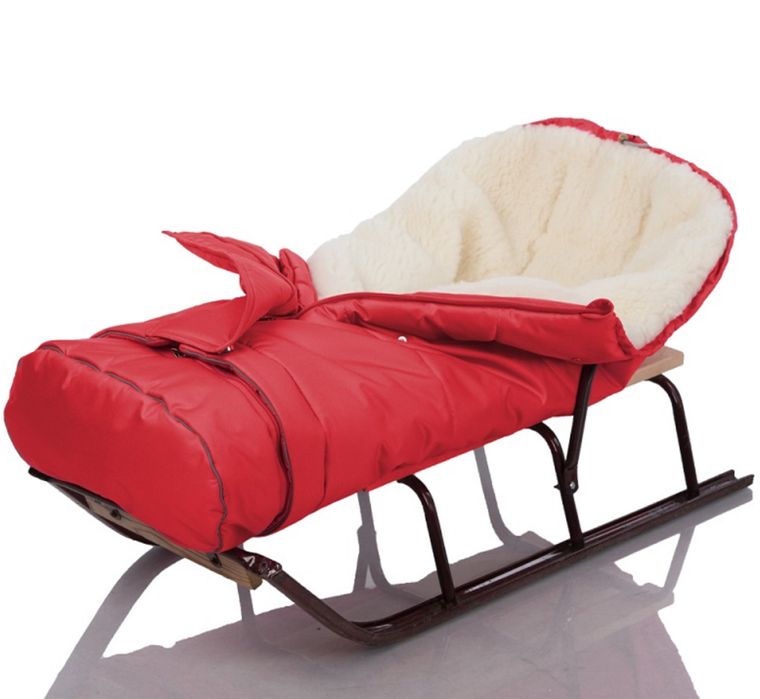 Багатофункціональний конверт на овчині ДОРЕЧІ United (червоний)