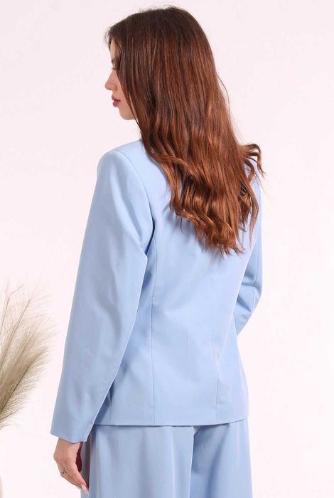 Піджак 037 блакитний укорочений тіар