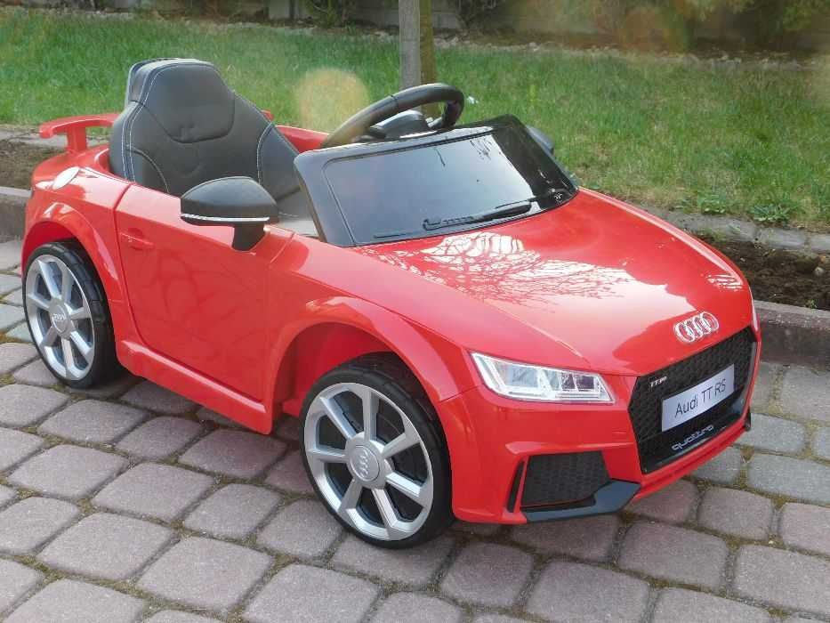 Autko na akumulator AUDI TT RS Pilot Skóra USB samochód dla dziecka