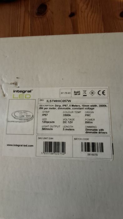 Taśma Led IP67 długość 5m