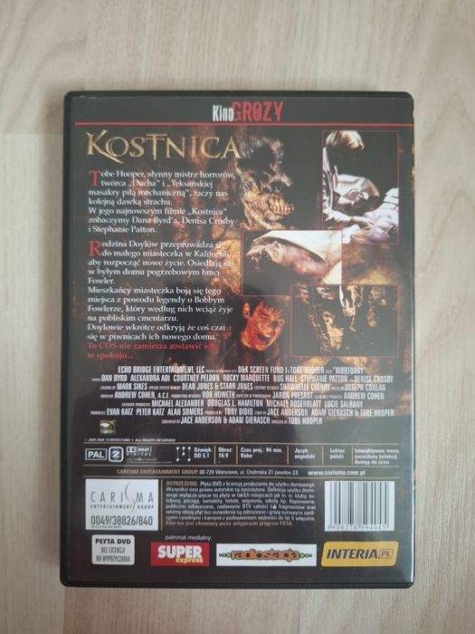 Zestaw 5 filmów Kino grozy DVD
