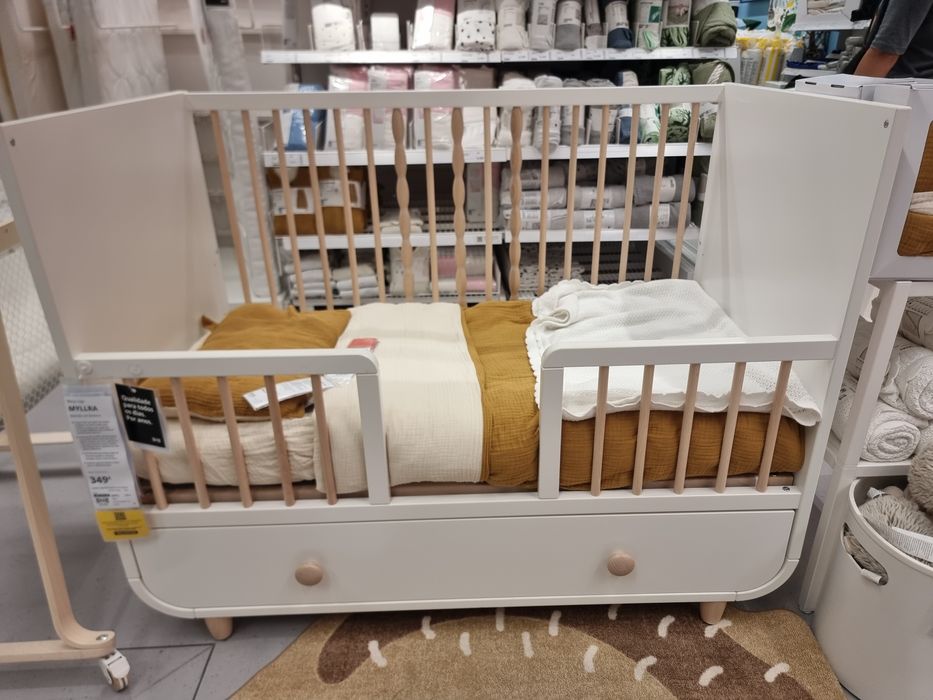 Berço MYLLRA com tudo
Berço c/gv, branco, 60x120 cm