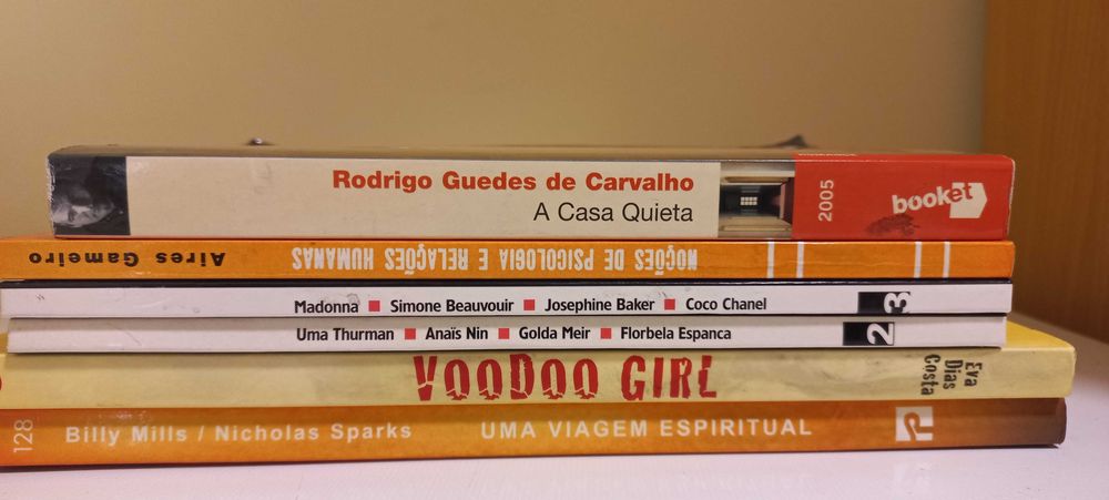 Vários livros usados