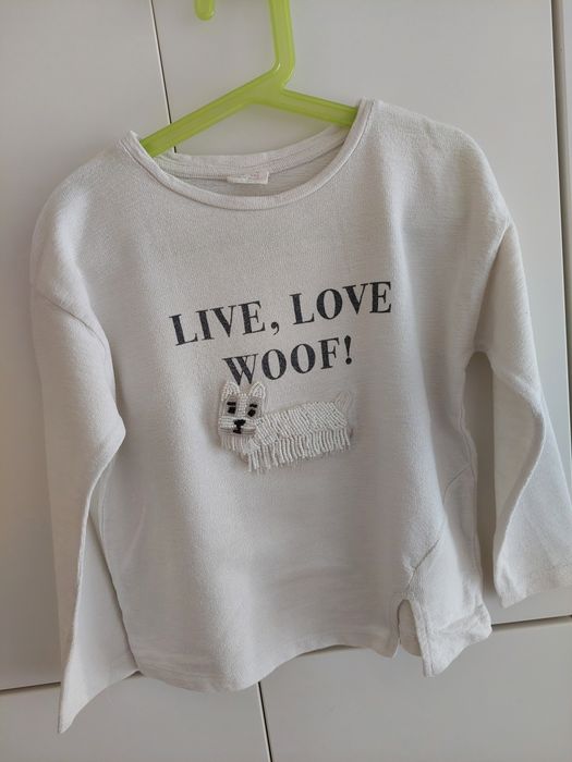 Bluza z pieskiem Zara 122