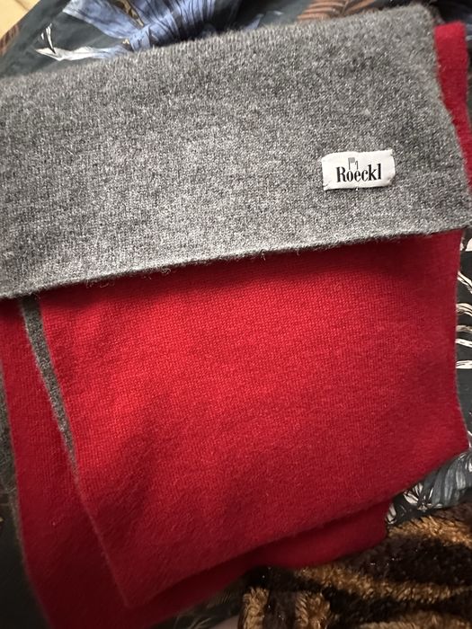 Ekskluzywny Dwustronny Szal Roeckl - 100% Wełna Merino