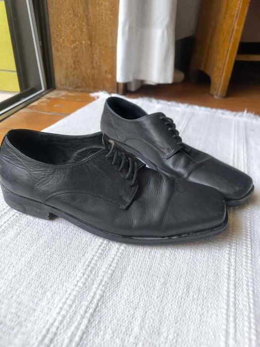 Sapatos cabedal homem