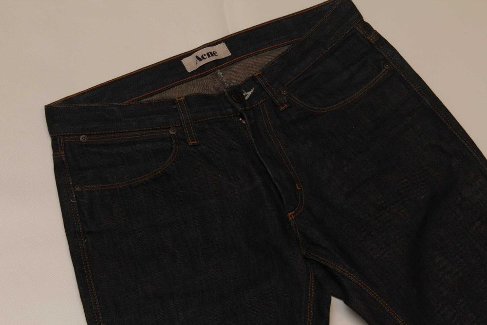 ACNE Studios 30 Crop Dry Denim джинсы из сырого денима