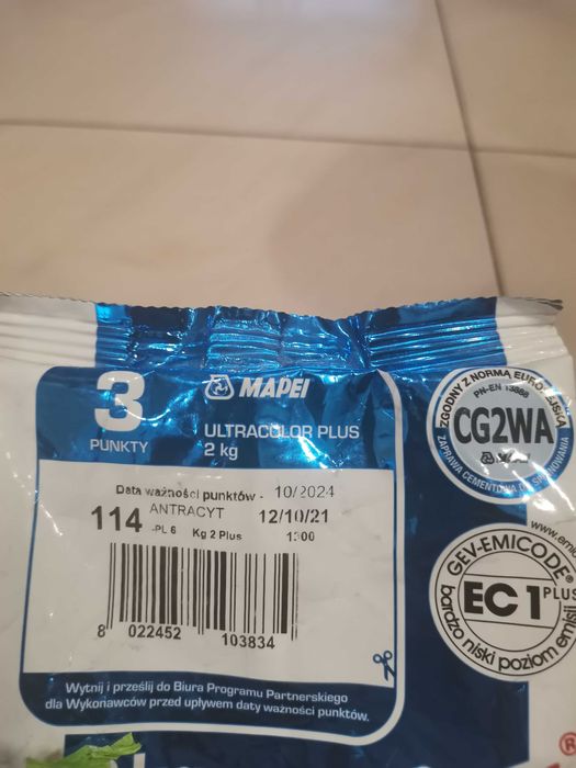 Fuga mapei antracyt nr 114