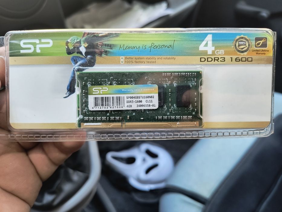 Silicon Power, DDR3 4Gb, 1600MHz, 1.5v, SP004GBSTU160N02