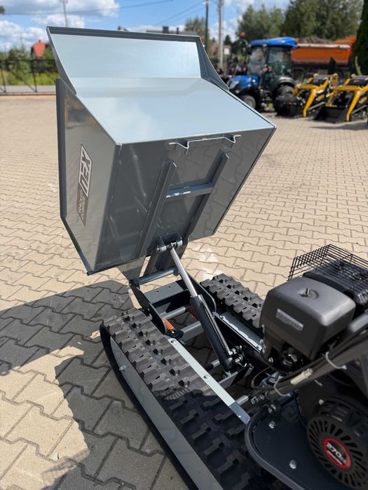 Taczka spalinowa gąsienicowa NEX 500KG wysyp hydrauliczny