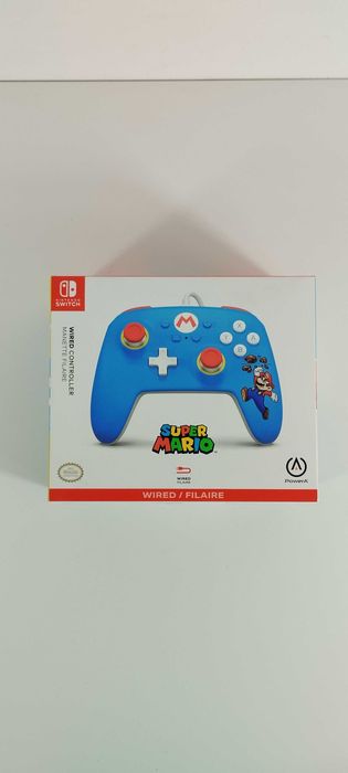 Comando com fios PowerA - Nintendo Switch - Mario