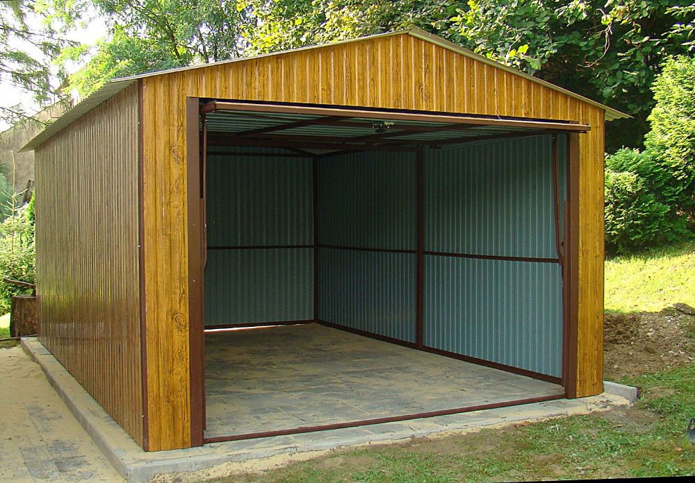 Garaże Blaszane PREMIUM ZłotyDąb Garaż blaszany 3,5x5 Garaż blaszak