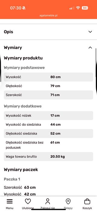 Fotel Renka ceglasty kolor Agata Meble