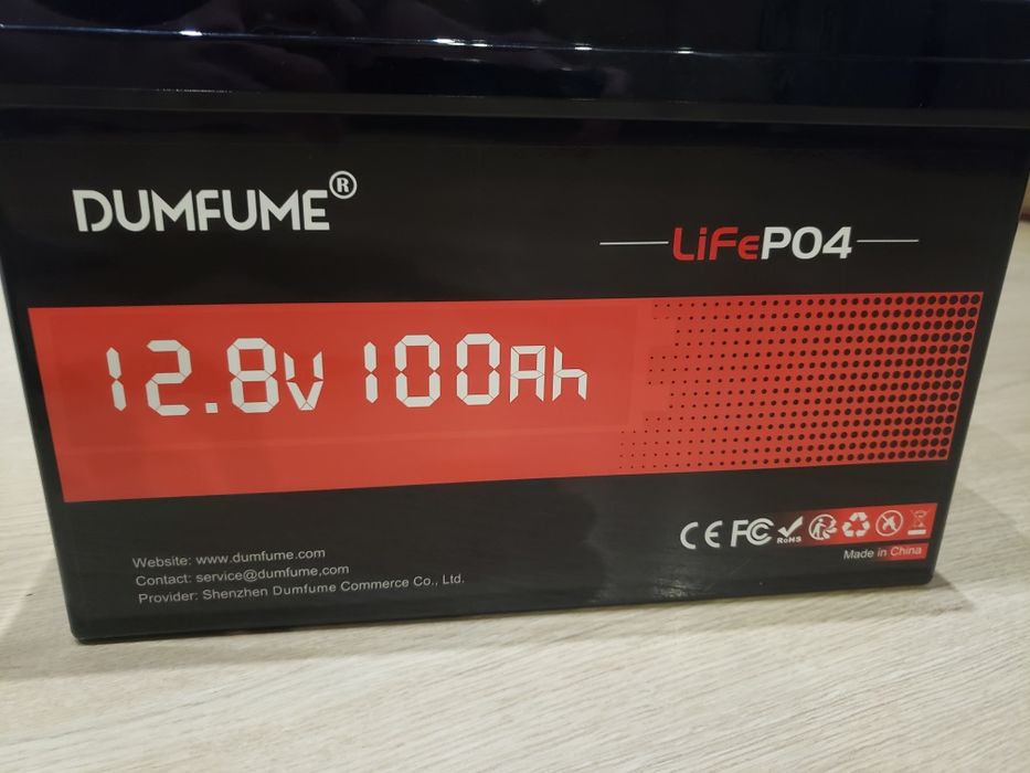 Железо фосфатные DUMFUME LiFePO4 ТОП АКБ 12V 100Ah Bms100A, 12В 100Ач