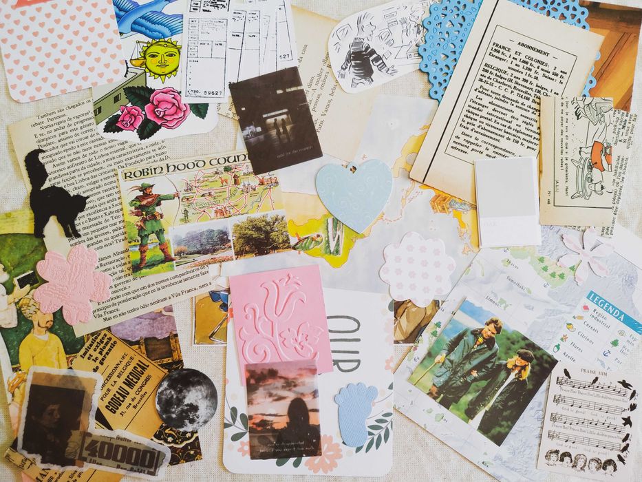 Papelaria Para Journaling: Papel Vintage, Autocolantes, Washi (150pcs)