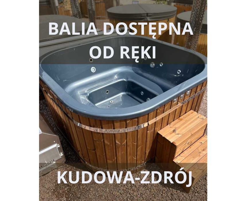 Balia Ogrodowa AKRYLOWA kwadratowa szara perła