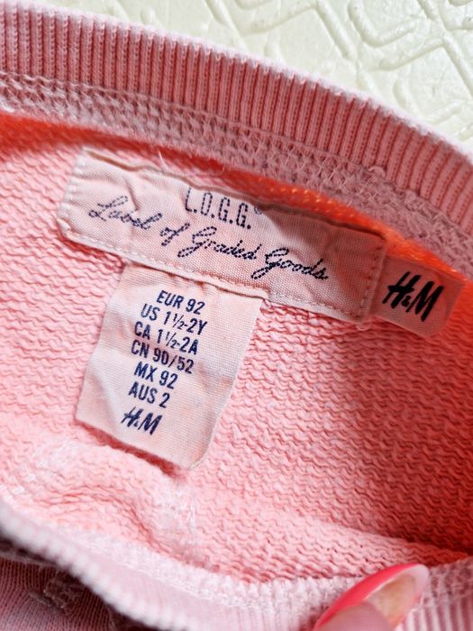 Батнік H&M дівчинка 18-24 м 1,5-2 р реглан светр кофта світшот худі