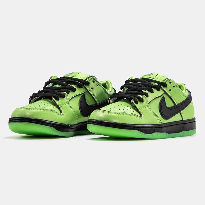 Кросівки Nike SB Dunk Low x Powerpuff Girls Buttercup | Кроссовки Найк чоловічі жіночі