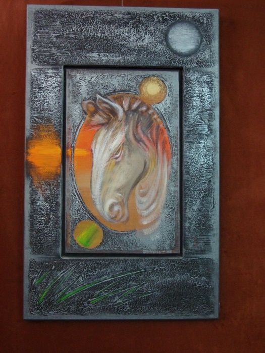 Quadro antigo assinado ( Espiga Pinto )