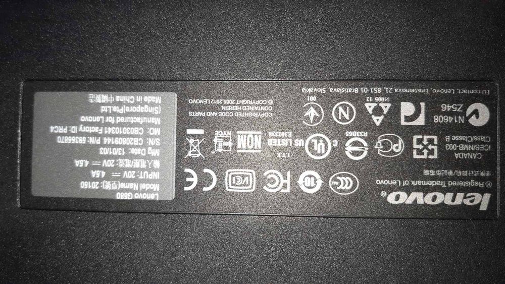 Ноутбук Lenovo G580