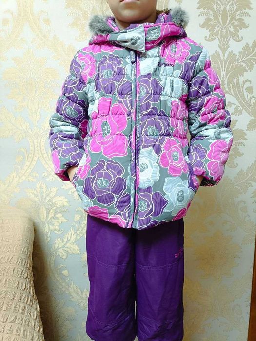 Зимовий комбінезон на дівчинку 3-4р.