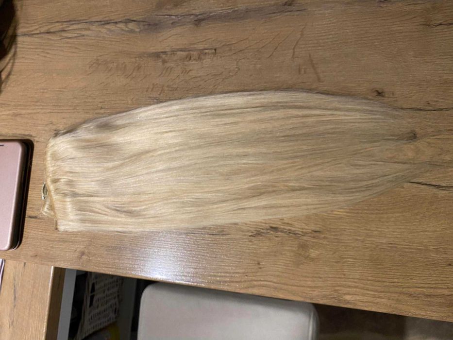 Wlosy clip in naturalne blond