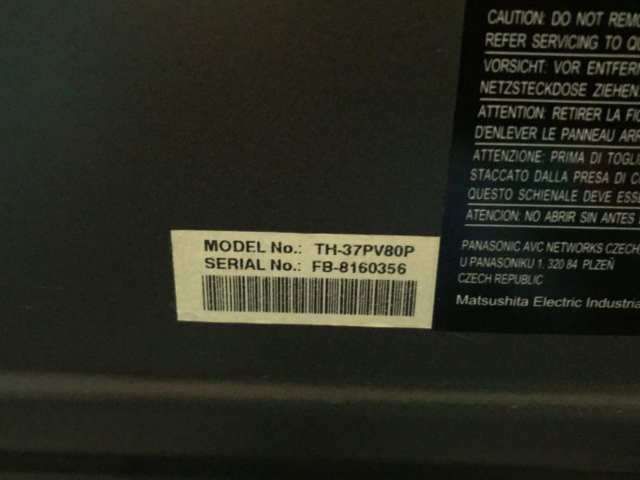 Telewizor Panasonic 37" Viera TH-37PV80 /Warszawa