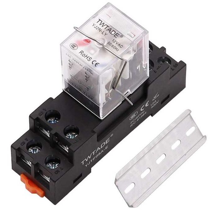 Elektromagnetyczny przełącznik mocy TWTADE AC 12V 8PIN 2NO 2NC