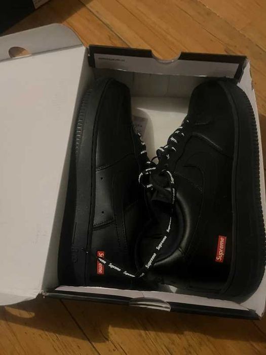Nike Air Force 1 Low Supreme Black R.46