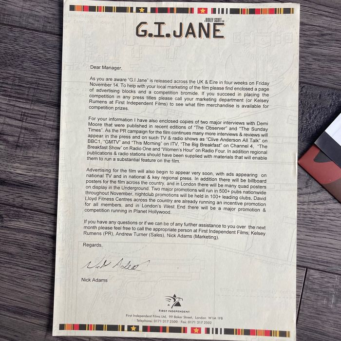 GI Jane pakiet promocyjny