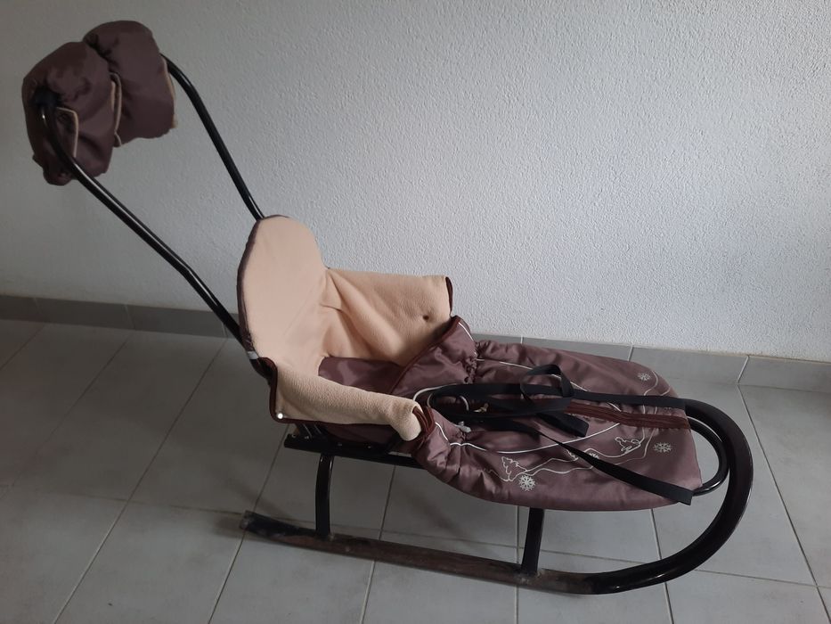 Продам польські санки Tako з батьківською ручкою і конвертом.