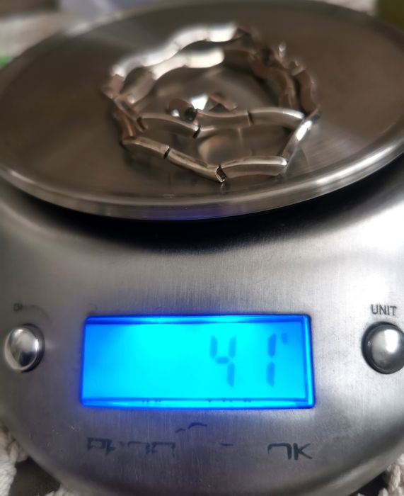 Mega naszyjnik / kolia srebro 925 vintage