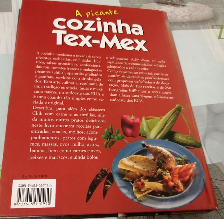 Livro "a picante cozinha tex-mex"